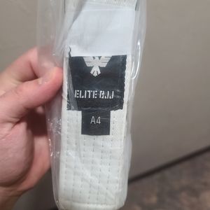 Elite BJJ Belt white A4